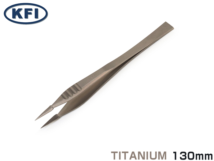 精密镊子K-13刺刺130mm钛（130003）