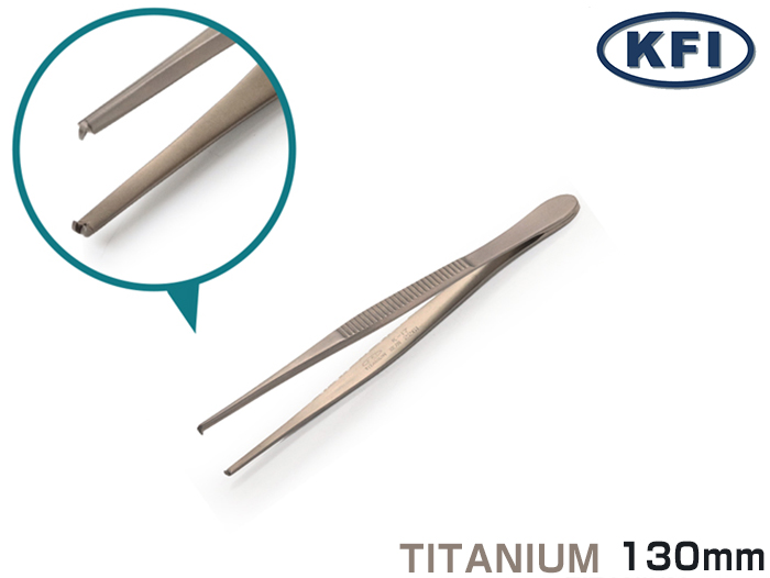 精密镊子K-17钛W13B-130mm（173223）