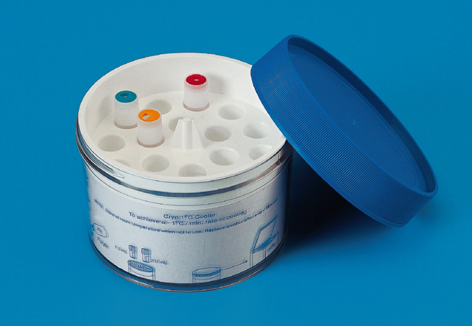 冰冻1°C冷却器PC盖HDPE孔数量18的1.0和1.8毫升