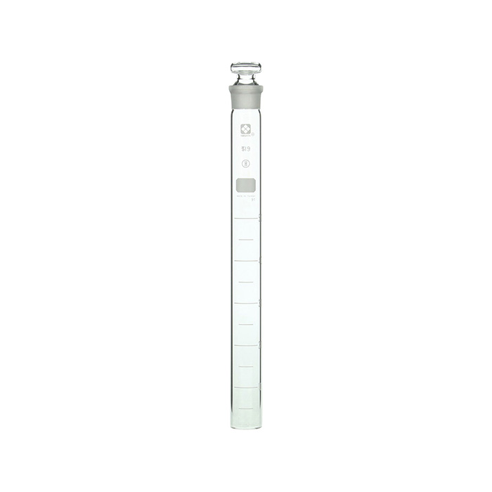 共栓比色管 平栓付 50mL 白色目盛 250mm (10个入) 008480-50250A