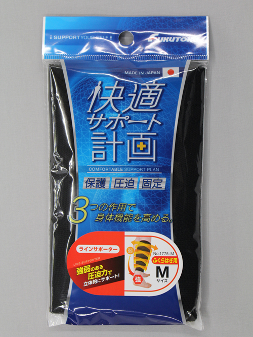 ＃1775-m舒适的线支持者1小牛黑M＃1775