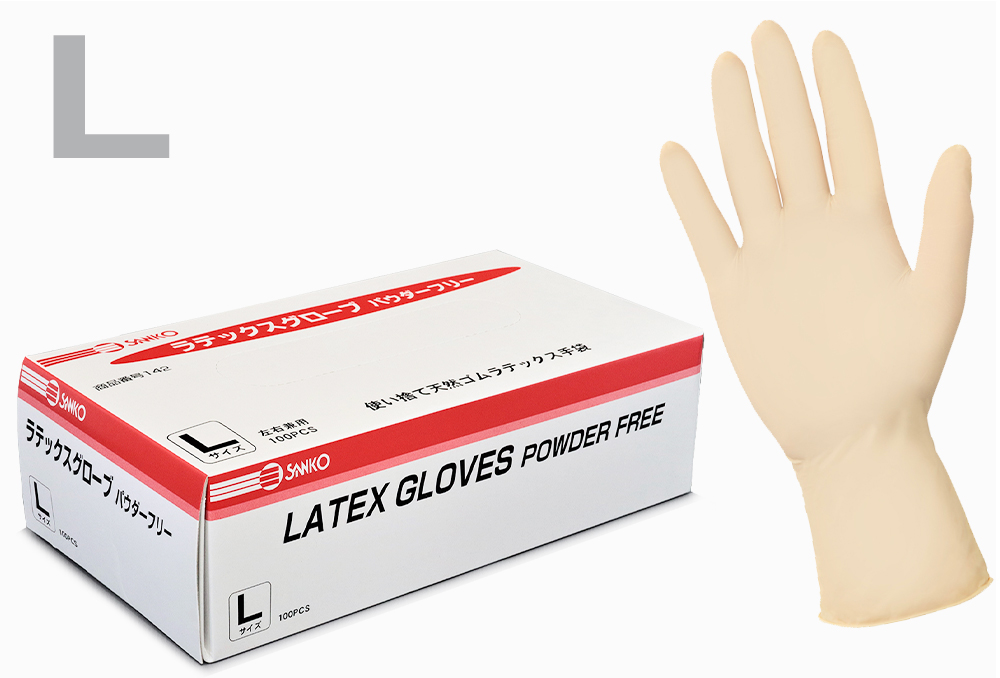  胶手套（无粉末）L（100张）