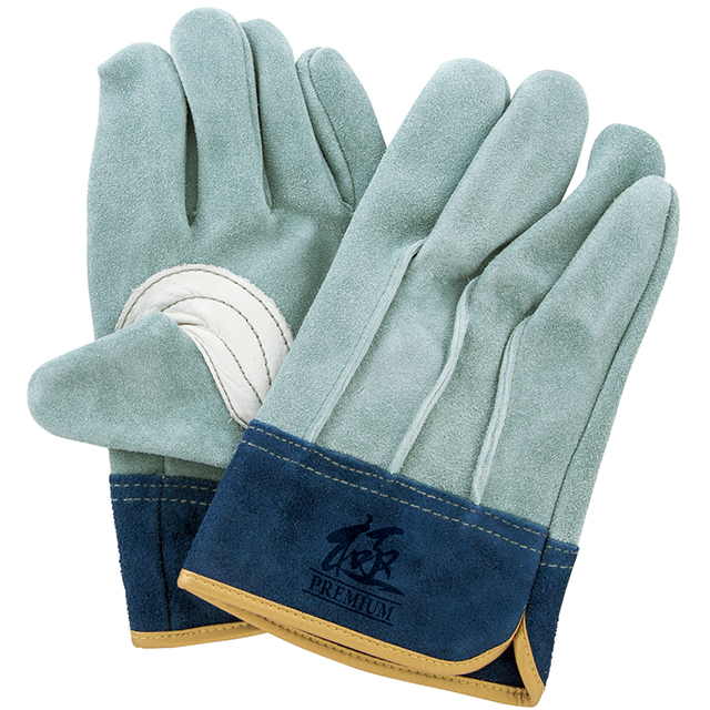 真正的牛皮手套KS454指尖油皮L（免费）尺寸10对