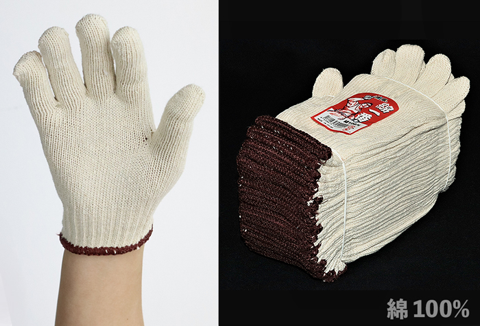 Ichiban棉手套高质量的纯棉（12双）