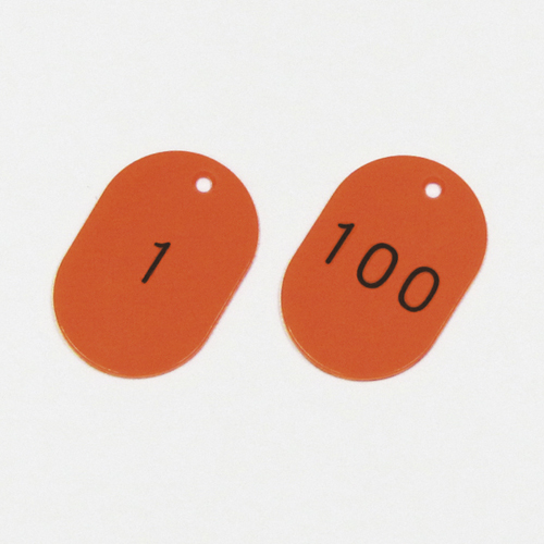 编号的椭圆卡椭圆卡453-R（1-100）200141