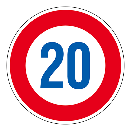 道路标识 道路３２３－２０Ｋ（ＡL）　２０ 133673