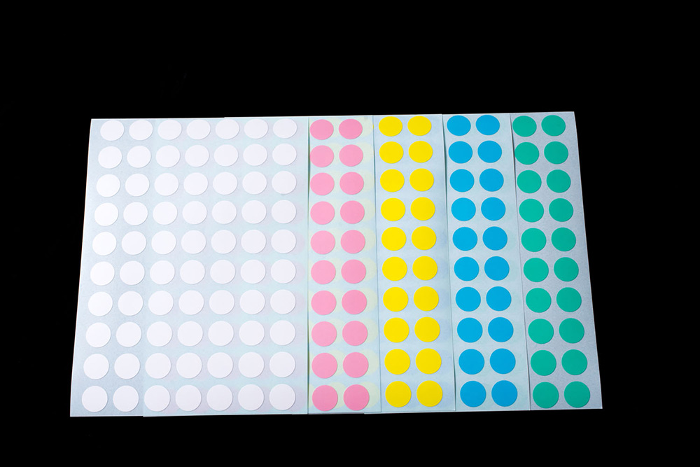 柔和的点标签5彩色混合标签：12mmφmpdl12sm700张（1袋）