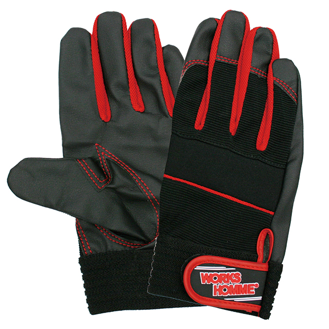 合成皮革手套2610 MP纤维红色LL（10对）