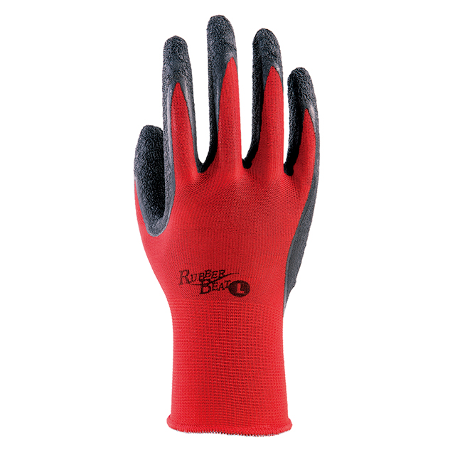 天然橡胶涂层手套3630-5p橡胶跳动13G LL（5对x 5对）