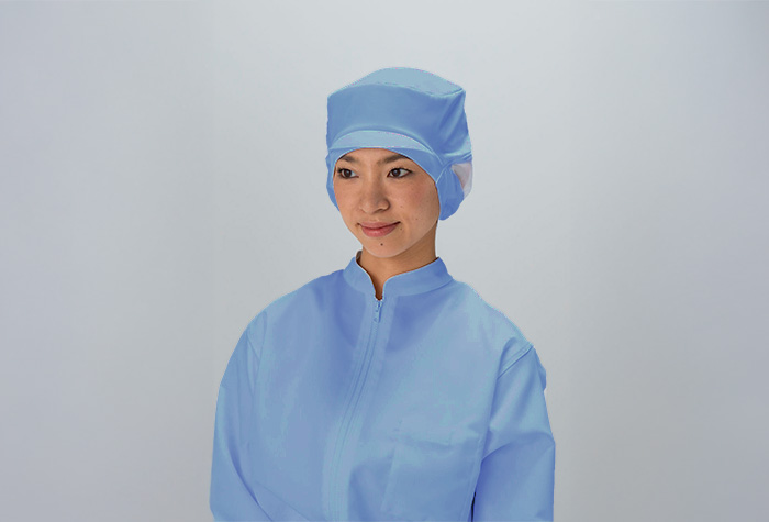 脱落预防帽（带净）JL489C-01蓝色LL