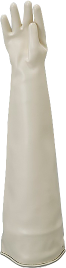 弹性手套XL-W（CSM，铅）89510a Splat总长度为800mm，用于8英寸端口