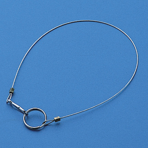 带金属配件和戒指的不锈钢线链F-4000.8φx 400 10件套件套件308043