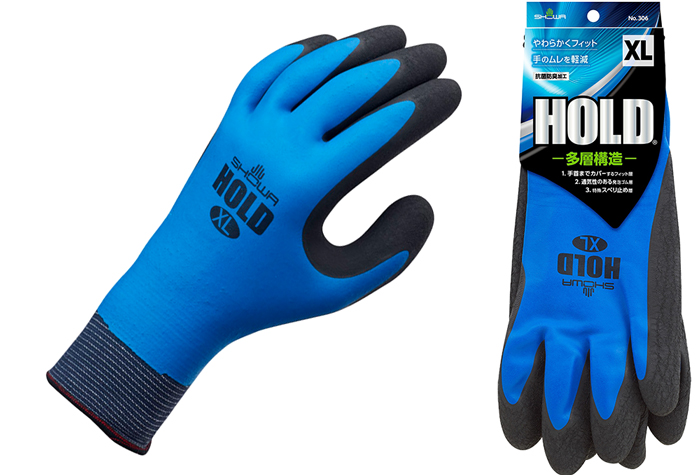 握住306 XL的手套