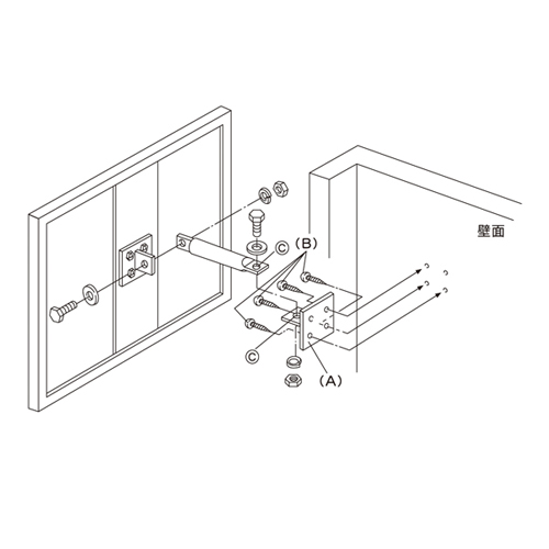 不锈钢平面镜（用于室内）SFM-64 279003