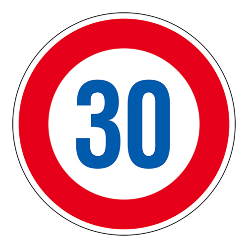 道路标识 道路３２３－３０Ｋ（ＡL）　３０ 133674