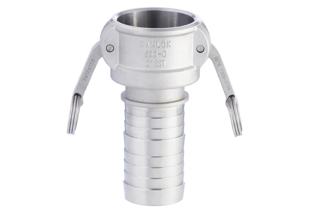 Camlock铜软管柄（不锈钢）633-C 6英寸SST（对于软管内径150mm）