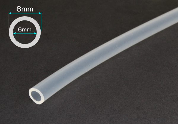 硅胶橡胶管6mm x 8mm切割