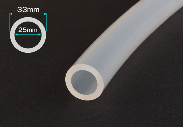 有机硅橡胶管25mm x 33mm切割
