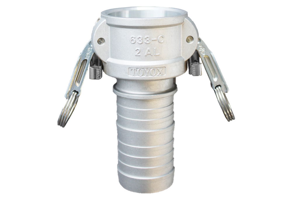 Camlock双锁铜（铝合金）软管柄633-CL 4英寸Al（对于软管内径100mm）