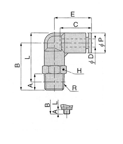 洁净室的Elbo PL 12-04-C（10件）