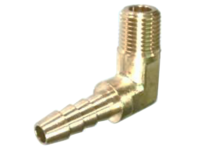 铜合金C3771（黄铜黄铜）L形软管鱿鱼BS HLT R1/8xφ11