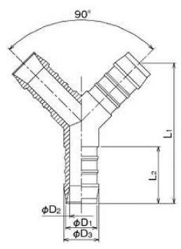 Norma多乙酰Y型软管拟合YS19（10件）