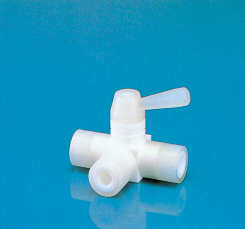 PTFE三向球阀（由PTFE制成）连接螺钉RP1/2孔口直径φ10