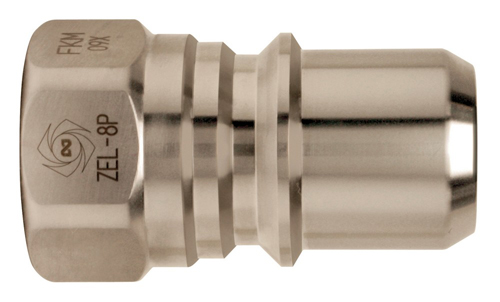 ZEROSPIL胶囊安装不锈钢插头，用于螺钉安装，另一侧的附件r 1/2