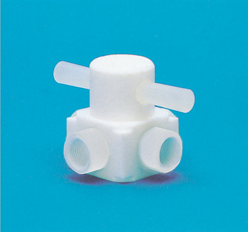 PTFE  四向阀压力型型（由PTFE制成）孔口直径φ12x连接螺钉PT3/4
