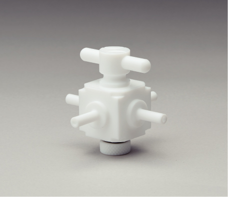 所有PTFE 4向阀（用于PTFE的按压/制造）分支管道外径8φ