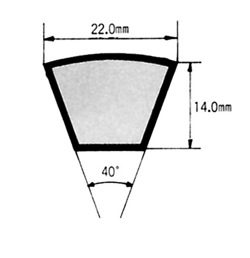 标准V带C型270有效音高圆周6858mm