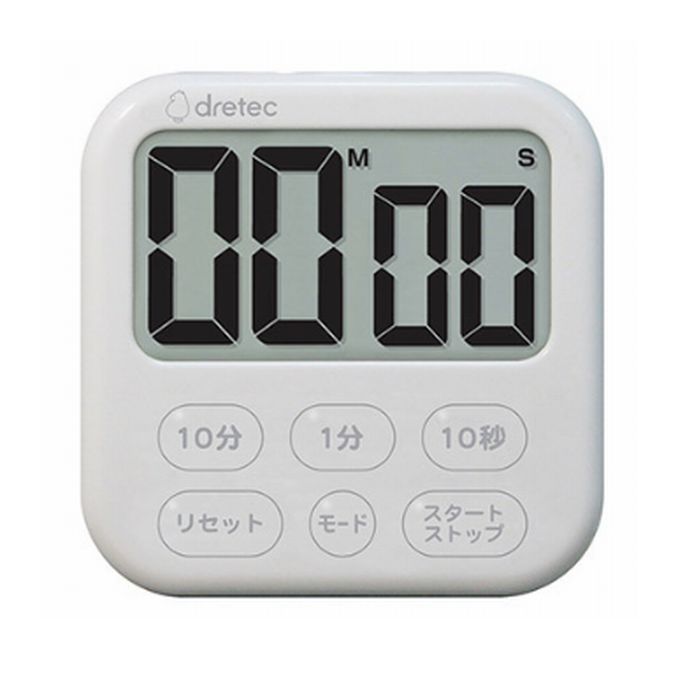 大屏幕计时器“肥皂6”白色T-615WT 1979-01-0005720