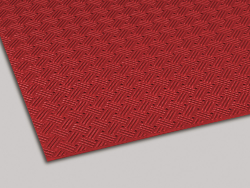 钻石哑光网格聚氯化氯化物红色92厘米x 10m MR1590002