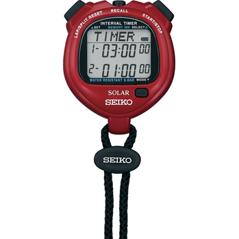 精工数字停止手表SVAJ103间隔计时器太阳能电动机