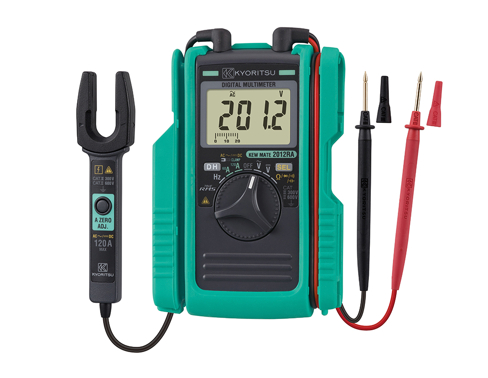 使用AC/DC夹Kewmate2012RA的数字万用表