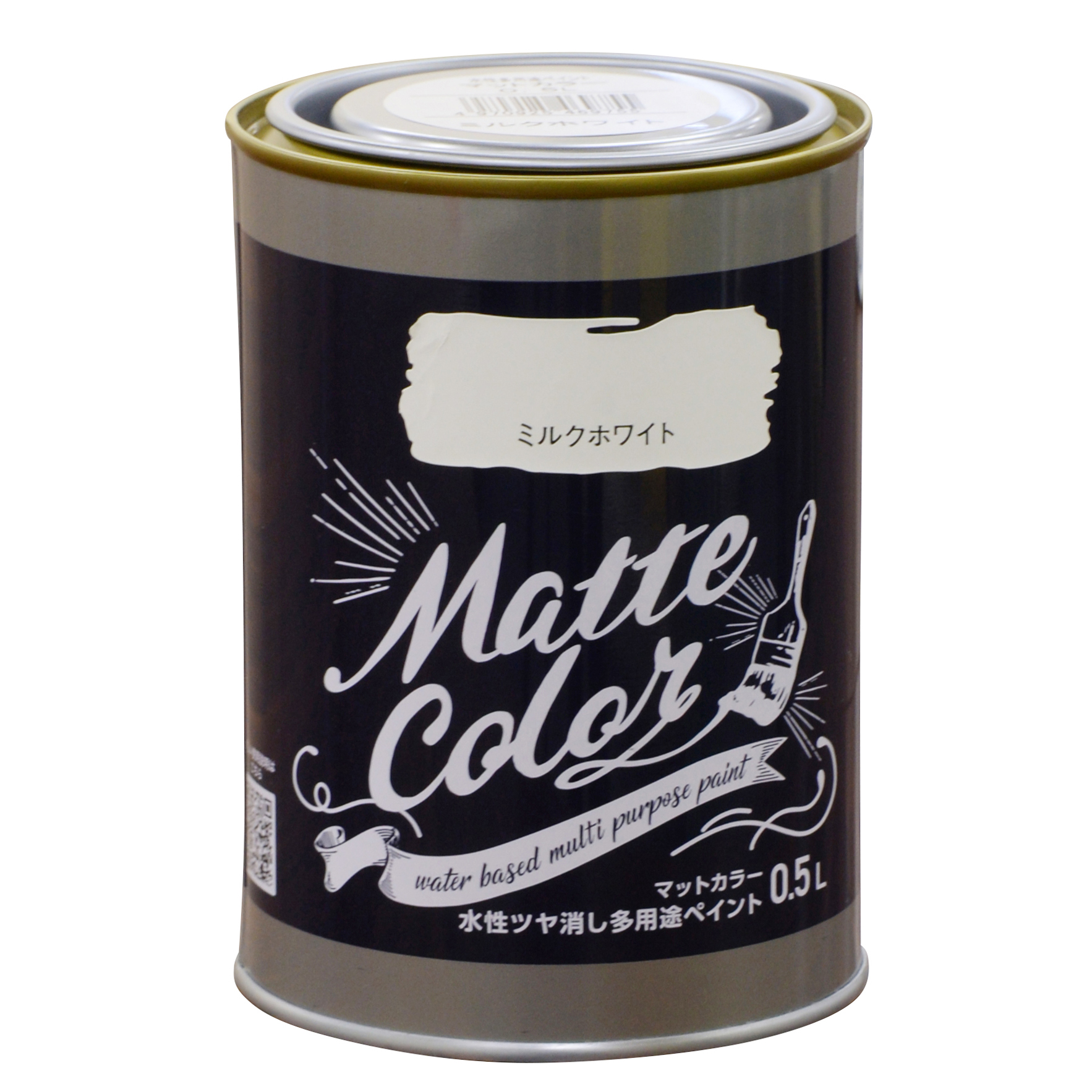 水基多功能油漆哑光颜色0.5l牛奶白色