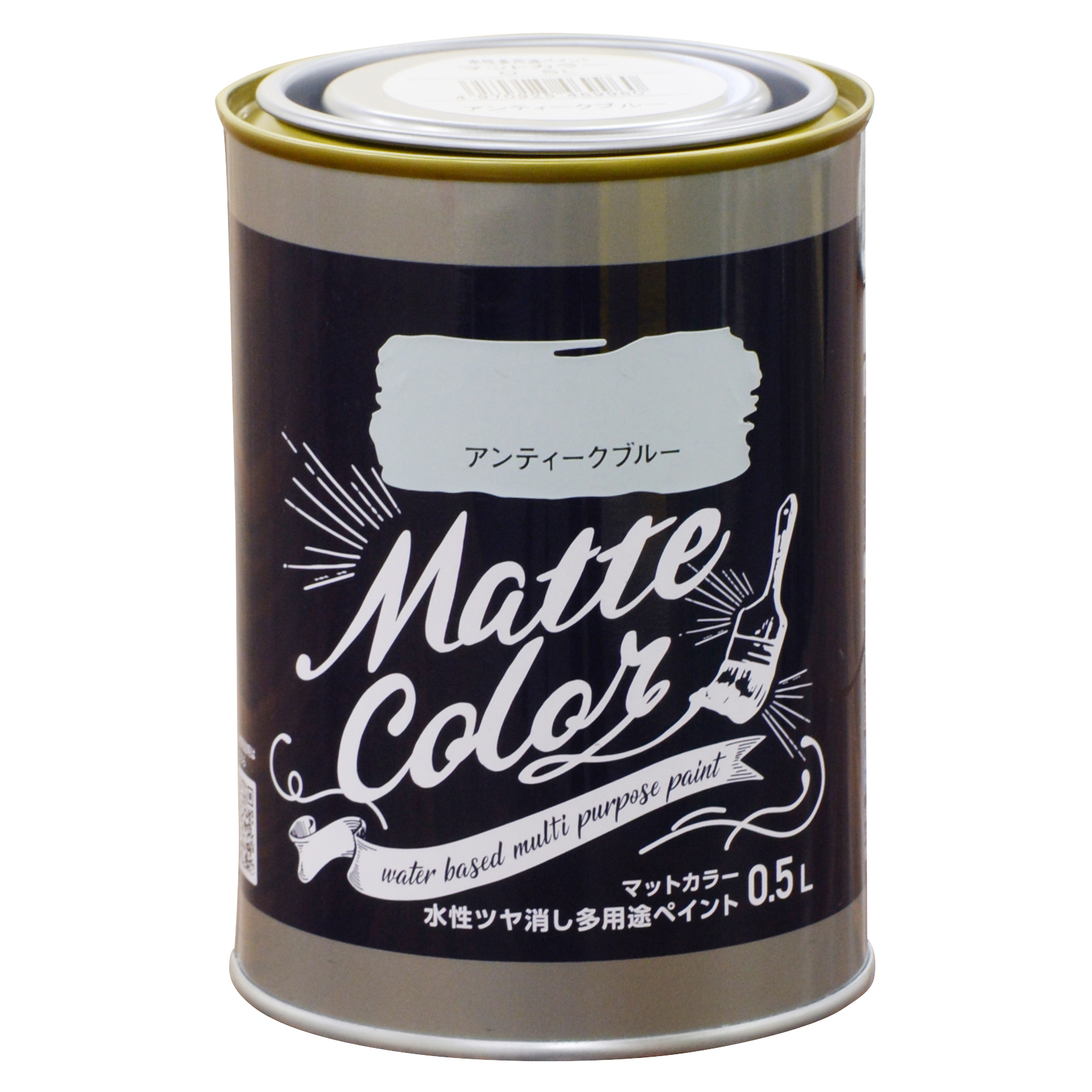 水基多功能油漆哑光颜色0.5L古董蓝色