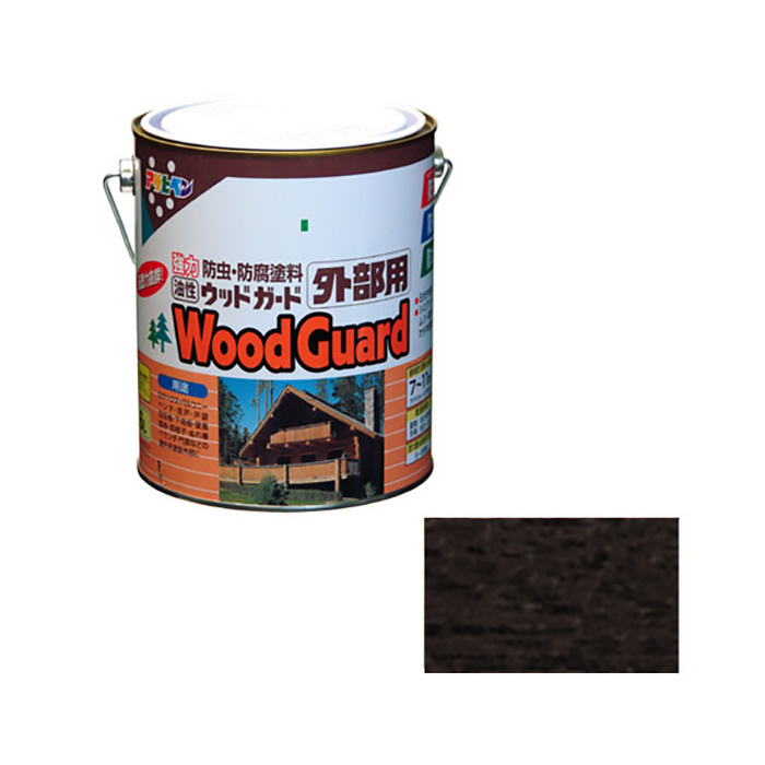油基木制护卫，外部用途，1.6升，黑色