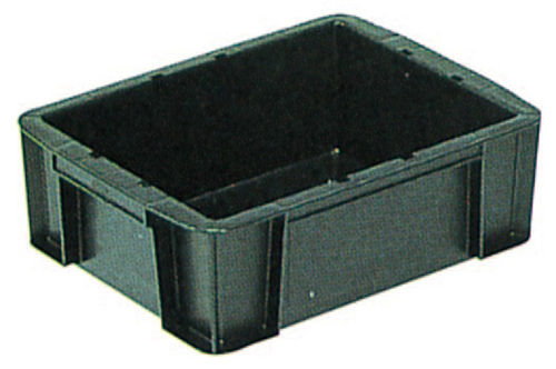 San Elekner导电PP SAN BOCKS＃9B-2 369mmx279mmx123mm黑色