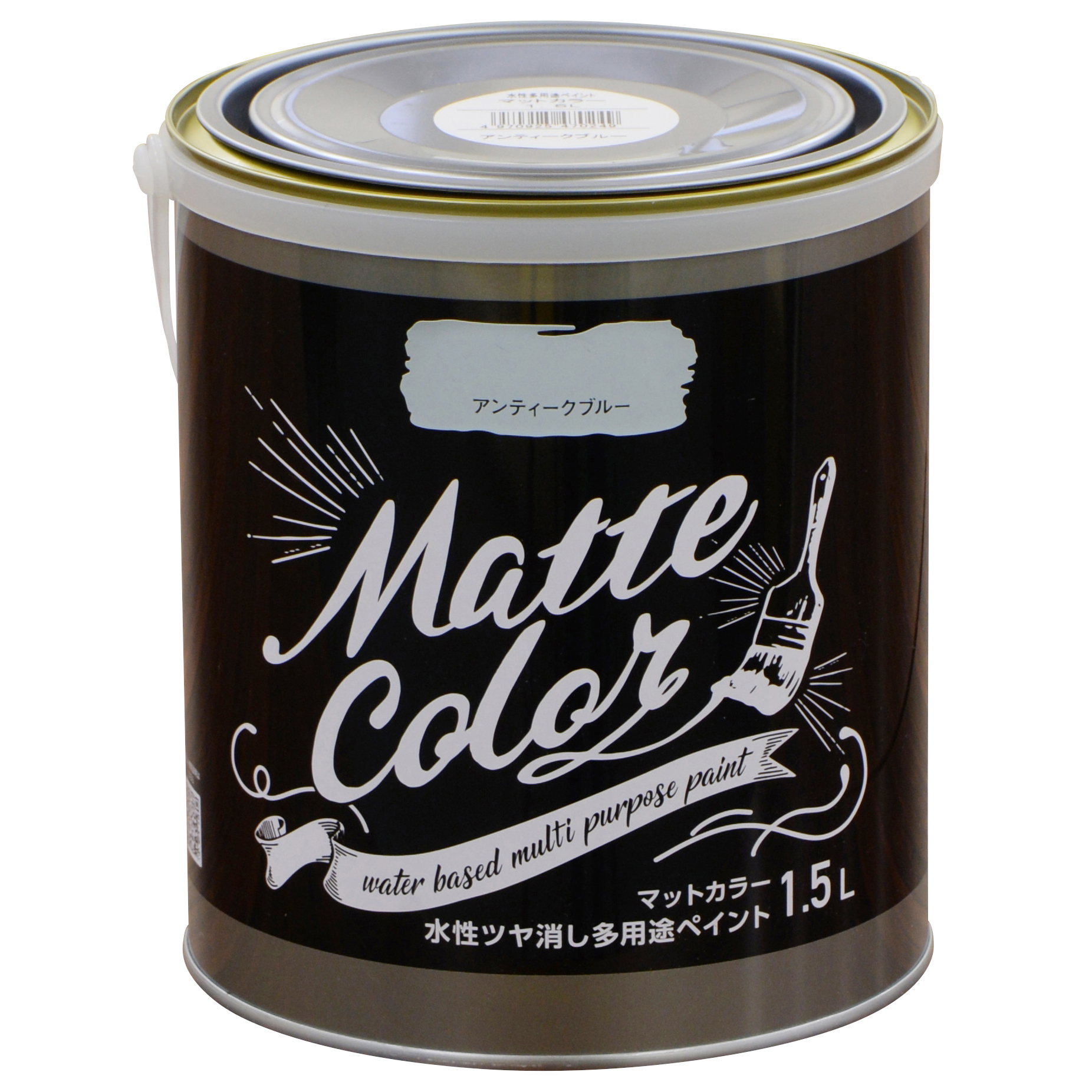 水基多功能油漆哑光颜色1.5L古董蓝色