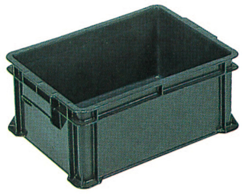 San Elekner导电PP Sunbox＃24b 424mmx292mmx168mm黑色