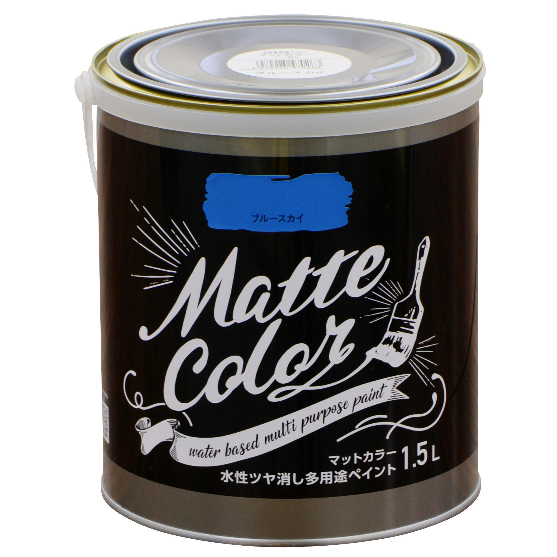 水基多功能油漆哑光颜色1.5l蓝天