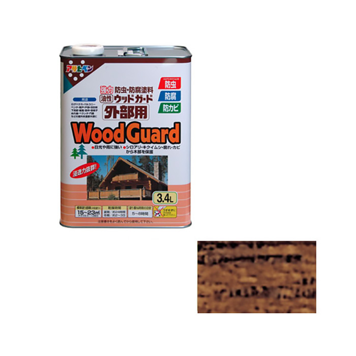 油性木制护卫，外部用途，3.4升胡桃木