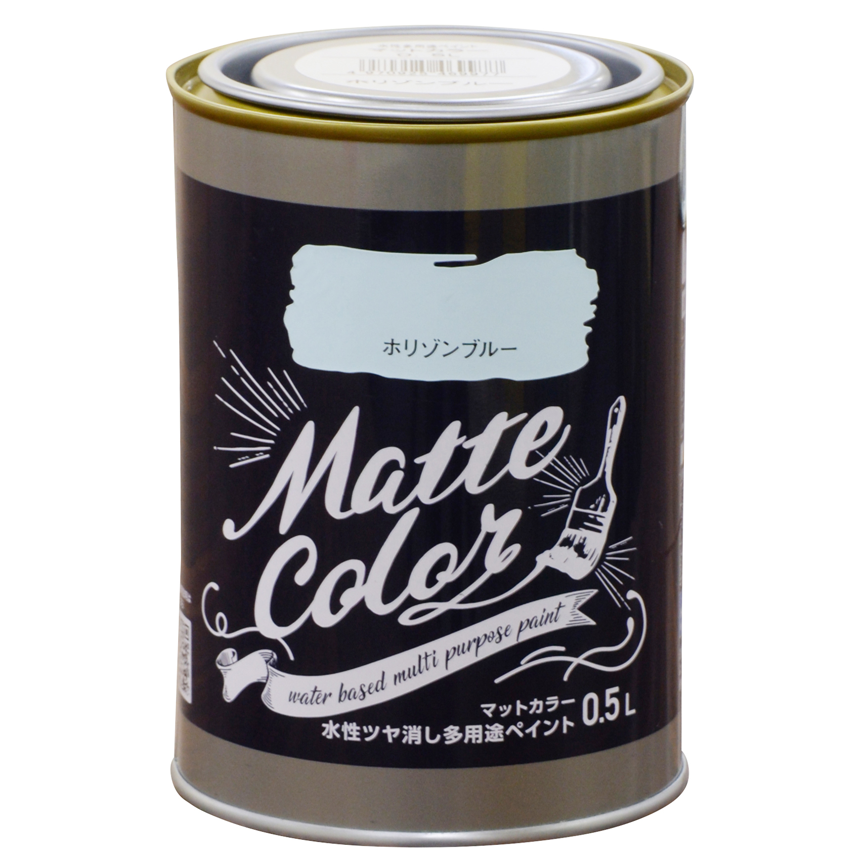 水基多功能油漆哑光颜色0.5L地平线蓝色