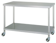 带脚轮（SUS430/架子架）的工作表WBC-18090-U75 1800 x 900 x 800