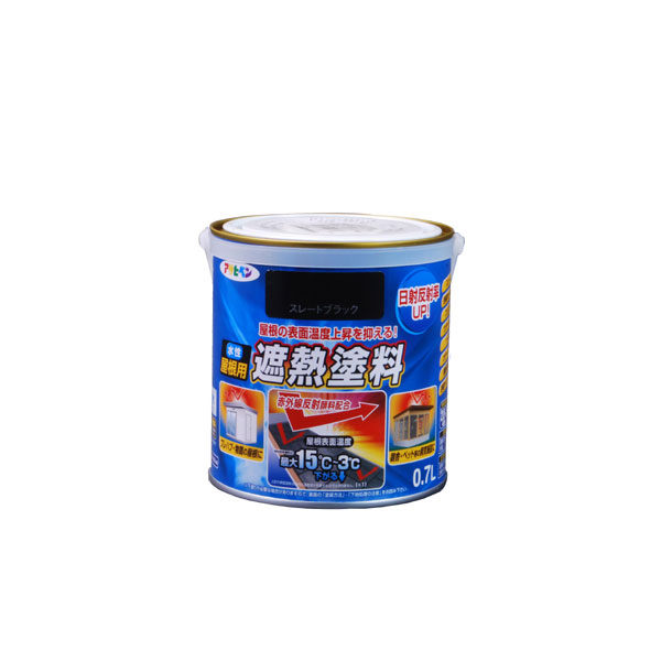 水基屋顶隔热油漆0.7L（板岩黑色）