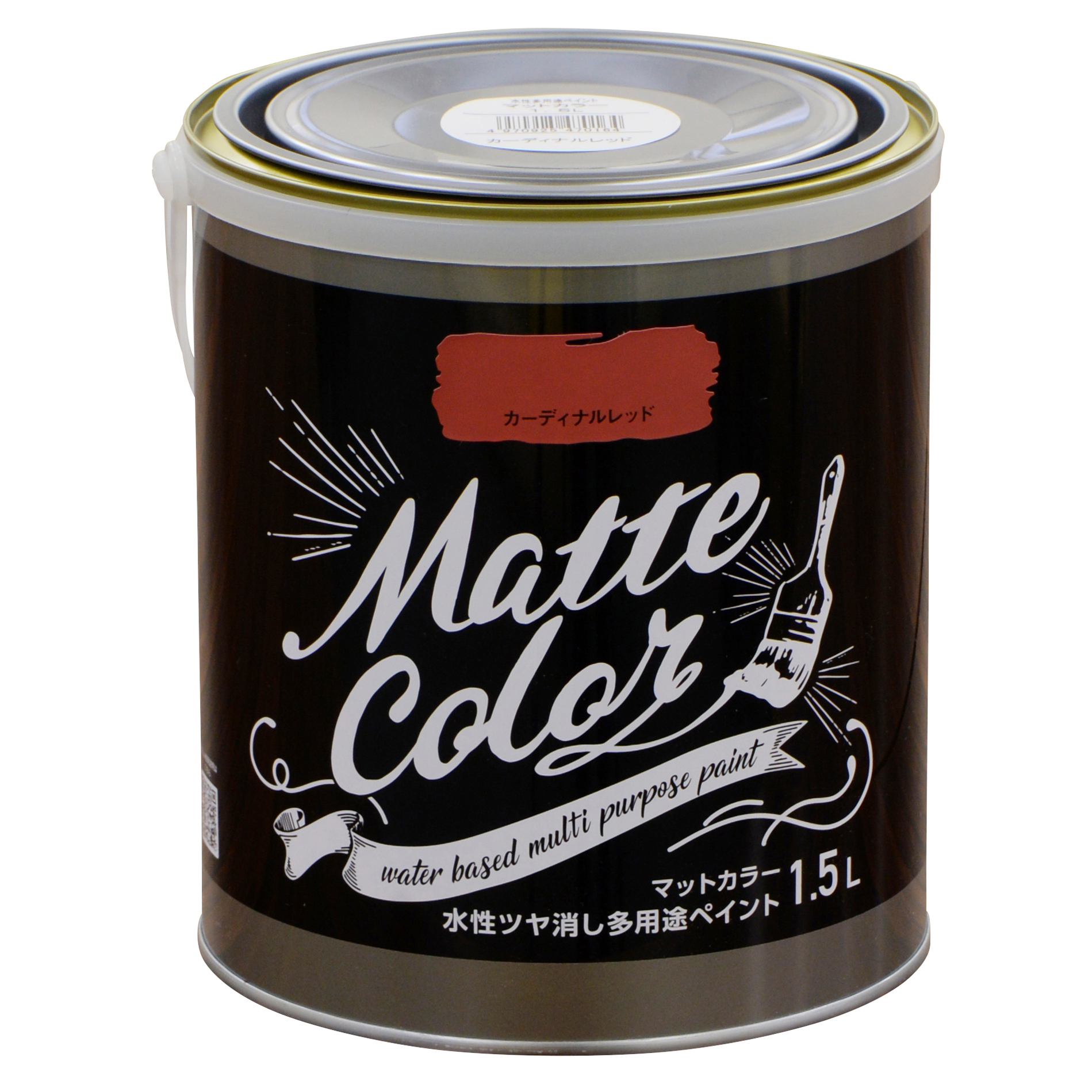 水基多功能油漆哑光颜色1.5L红衣主教红色