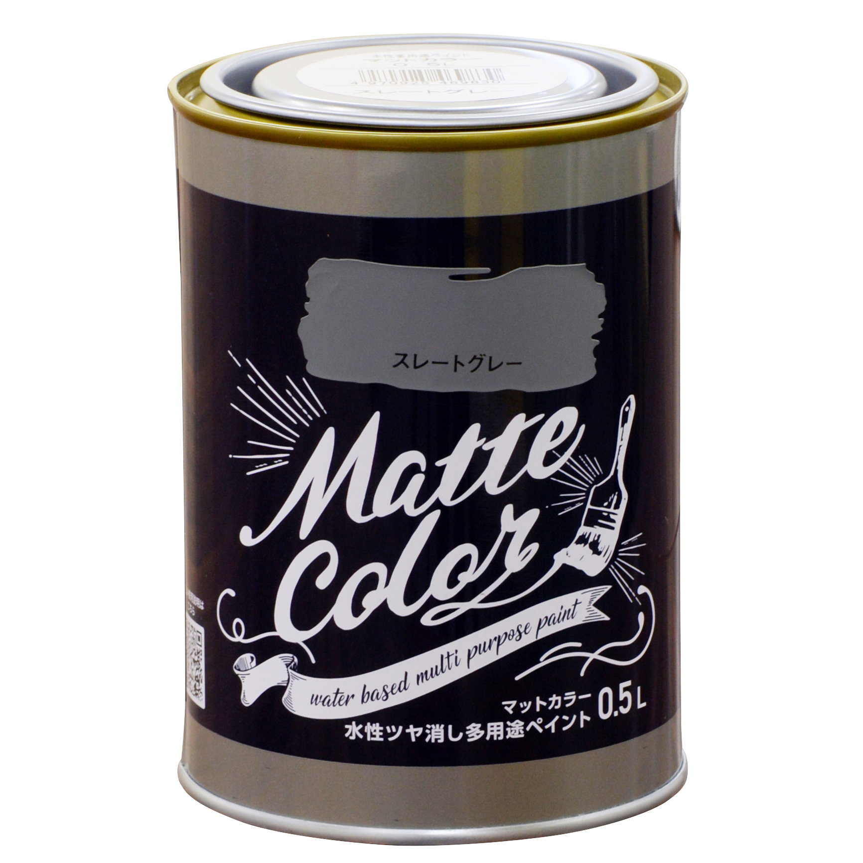 水基多功能油漆哑光颜色0.5L石板灰色