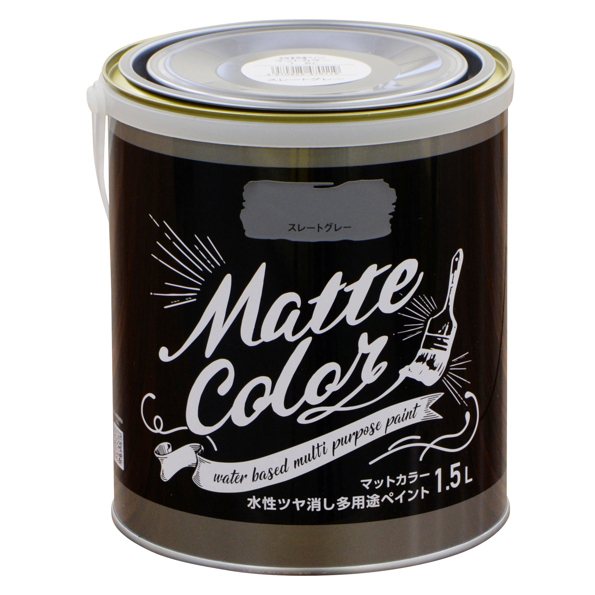 水基多功能油漆哑光颜色1.5L石板灰色