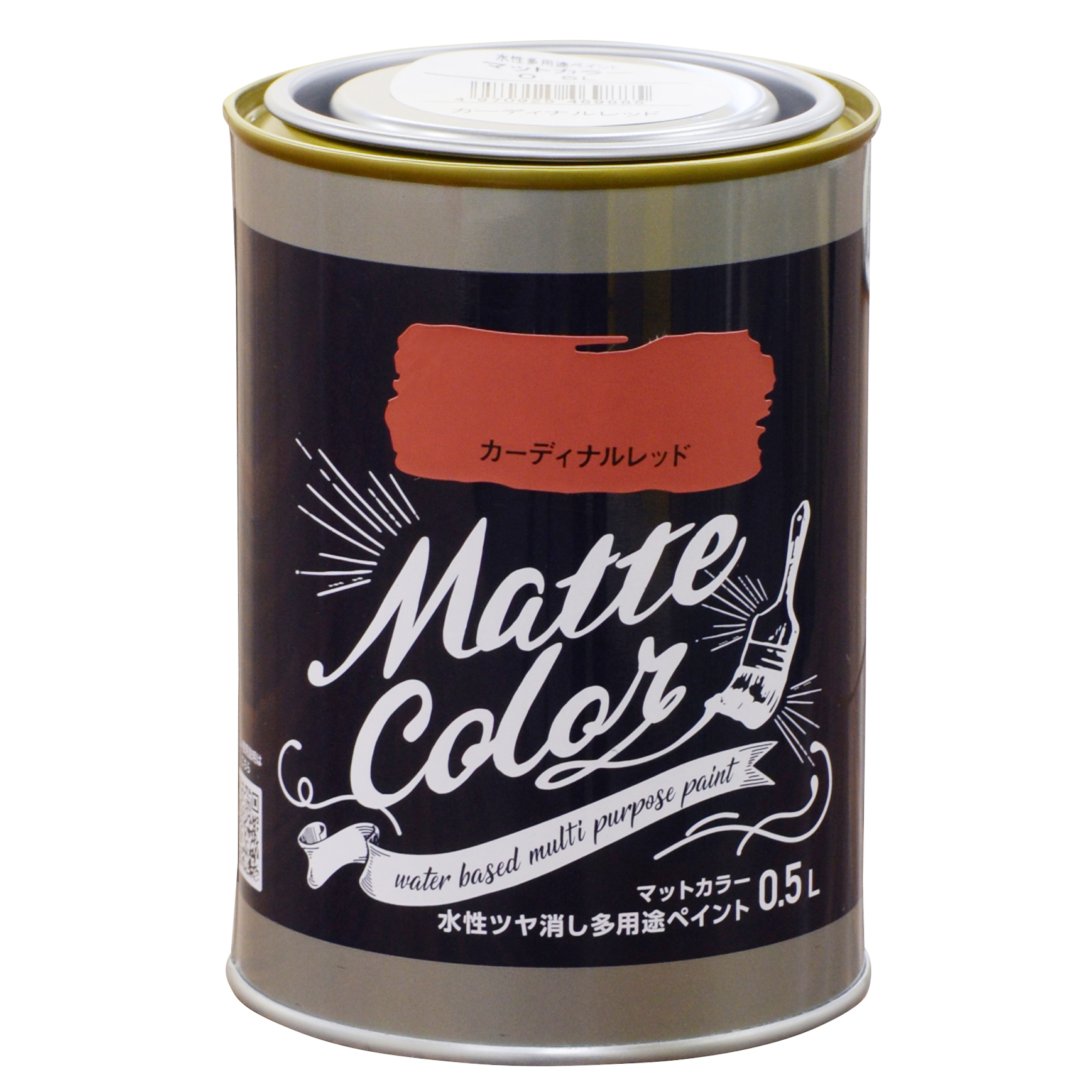 水基多功能油漆哑光颜色0.5L红衣主教